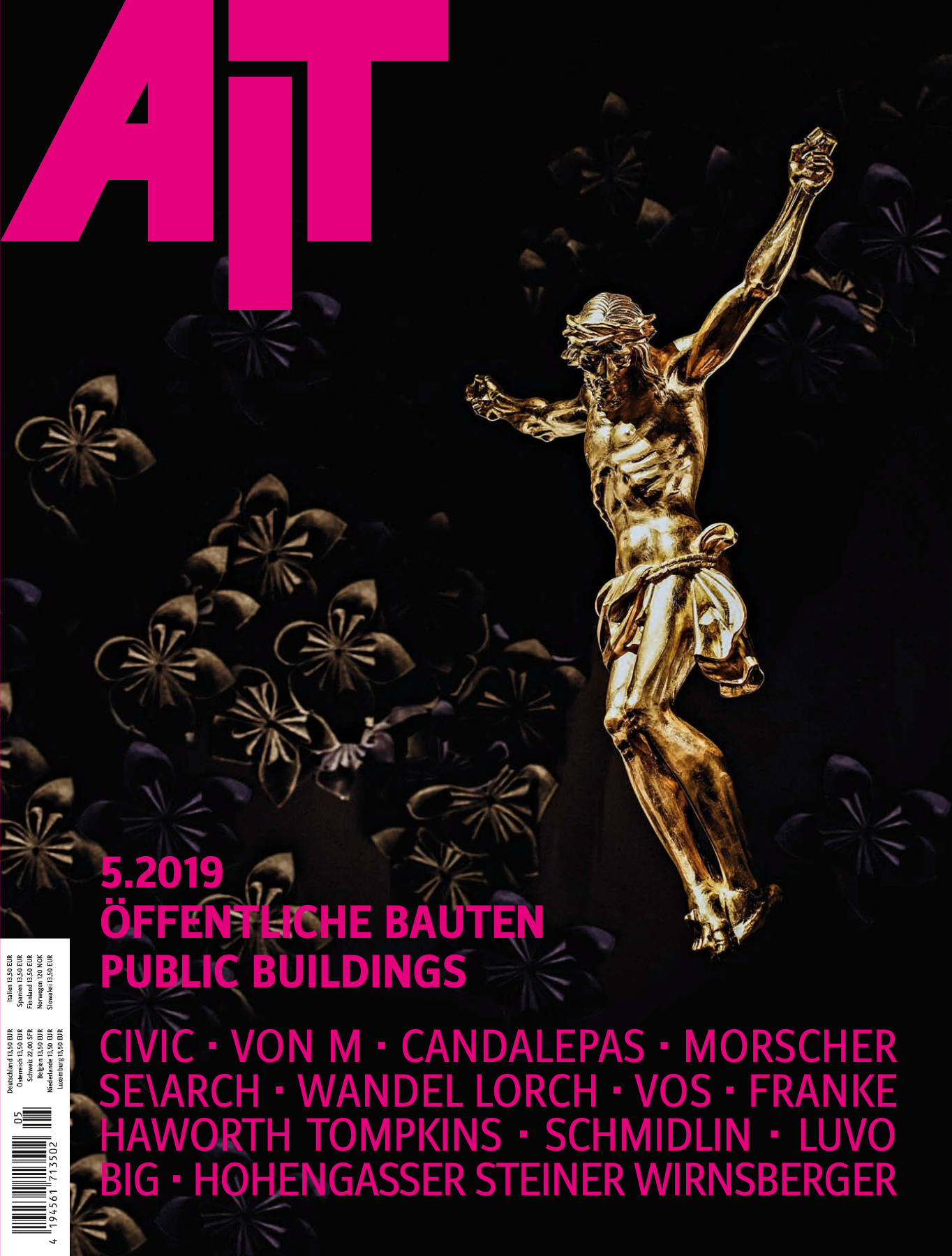 Cover der Fachzeitschrift AIT 5/2019 mit Schwerpunkt Öffentliche Bauten / Public Buildings